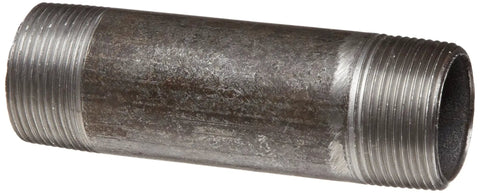 Heavy Duty Steel Pipe Nipple Fitting 2 In NPT Male X 4 In Length Black Finish Built To Last For Quick No Fuss Pipe Joints Rust Resistant Steel
