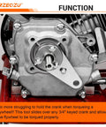 Installed Three Quarter Inch Crankshaft Holder Tool Kit Replacement For Predator 212 Engine GX160 GX200 DIY Friendly