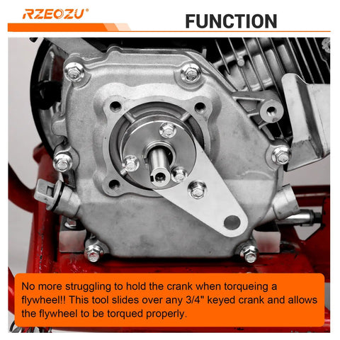 Installed Three Quarter Inch Crankshaft Holder Tool Kit Replacement For Predator 212 Engine GX160 GX200 DIY Friendly