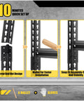 Heavy Duty Metal Garage Shelving Unit 1530 Lbs Total Capacity, 3 Tier Adjustable Storage Racks, 48W X 18D X 39H Black For Garage Basement And Kitchen, Built Like A Tank, Ready To Tackle Clutter. 10-minute snap fit setup with mallet and gloves