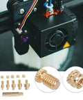 Easy Install M3 Copper Nut Insert Tool Kit For Printers Versatile Home School Gear With Replaceable Supplies For Quick Thread Repairs Any Day, M3 brass inserts for 3D printer