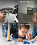 12 In 1 Bike Tool Kit With Ratchet Wrench Compact Silicone Capsule in use for bike, home repairs, furniture, DIY projects