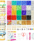 Starter Jewelry Making Kit With Thousands Of Polymer Clay Beads And Charms For Bracelets And Diy Jewelry Super Easy To Use