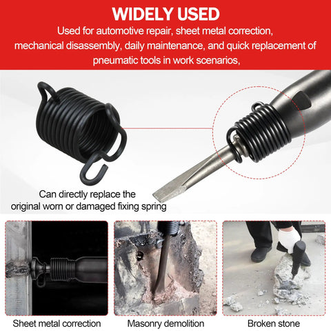 Beefy Air Hammer Retainer Spring For M550DB And M668 Pneumatic Hammers M696 Replacement Part in use for metal and stone work