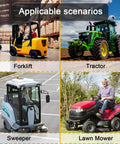 Universal Forklift Seat With Reinforced Steel Backrest And Built In Safety Micro Switch Engineered For Heavy Rig Work That Keeps You Secure And Solid Through Every Shift in forklift, tractor, sweeper, lawn mower scenarios.