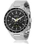 Run The Street With This Badass 44 Mm Men's Watch Featuring A Gearshift Inspired Face Premium Stainless Steel Bracelet And Bold Black Dial For Daily Quartz Performance, featuring a black dial and stainless steel bracelet.