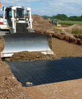 Tough As Nails Pro Grade Heavy Duty 3.5 Oz Landscape Fabric 6x300 Ft Weed Barrier installed under soil for road construction