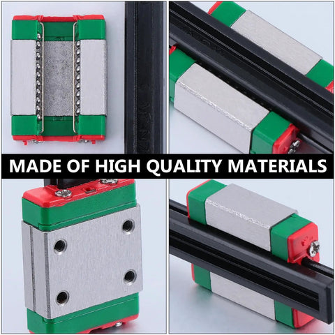 Miniature Alloy Steel Linear Guide Rail Block With Slick Lightweight Precision Slider for CNC Machines and Small Equipment