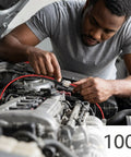 Person using Two Pin Quick Clip Wire Connectors With Locking Buckle For Quick DIY Wiring in car engine, 100 pack visible