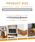 Product size diagram of Double Head Skirting Nails For Seamless Baseboard Install With Invisible Finish and Flush Edges.