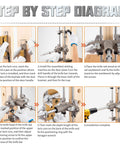 Step-by-step guide for Pro Grade Mortise Lock Jig For Wooden Doors Easy Setup Door Lock Installation Kit instructions