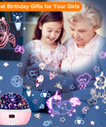 Grandmother and girl with Star Light Rotating Projector for Kiddo Crew, moon and stars night light, dreamy unicorn theme