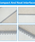Close-up of 12 Inch Belt Lacing Fastener For Conveyor Belts Stainless Steel Spike Fastener Light Duty Splice Kit pattern interface