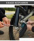 Using Motocross Tool Kit For Japanese Motorcycles 25 Piece Set With Wrenches on motorcycle for repairs