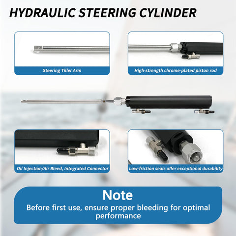 Sterndrive Hydraulic Steering Kit With Power Assisted System For Stern Drive Boats Ready To Install Versatile And Works With Major Motor Brands Includes Two Way Lock Valve For Smooth Responsive Control On The Water