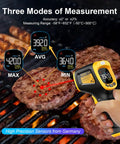 Infrared Thermometer Gun With Digital Laser Readout For Cooking And Grilling Fast Accurate Temperature Measurement display
