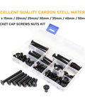 Go-To Black M6 Hex Drive Socket Cap Bolts Kit 35-Piece in plastic case with various lengths for furniture assembly