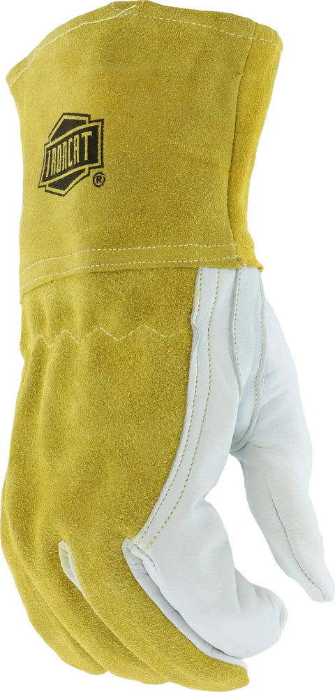 Goatskin and Cowhide MIG Welder Gloves Pack of 12, Kevlar-Trimmed, Fleece-Lined, Medium, Straight Thumb, Built Tough for Welding