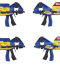Quick Grip Four And One Half Inch One Handed Micro Bar Clamp Set For DIY Crafts, Four Pack, front view of clamps