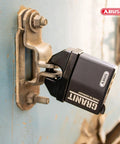 Granit Alloy Steel Padlock Keyed Alike 37/60 KA Heavy Duty Security Lock with Disc Cylinder Hardened Shackle on garage door