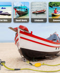 Beast Mode Heavy Duty 36 Inch Sand Boat Anchor With 32 Foot Thick Rope Hook And Float Ball 304 Stainless Steel Screw In Anchor For Pontoon Jet Ski Kayak Sandbar Beach on rope