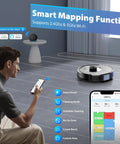 Beast Mode Vacuum And Mop Combo With 6000Pa Suction Auto Carpet Boost Smart LiDAR Navigation on carpet with smart mapping