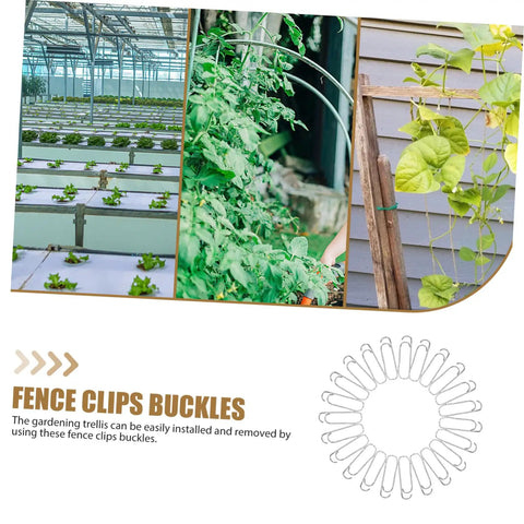 Plant Trellis Buckles 50 Pack For Garden Fences And Climbing Plants Quick Install And Easy Removal Clips For Stable Support