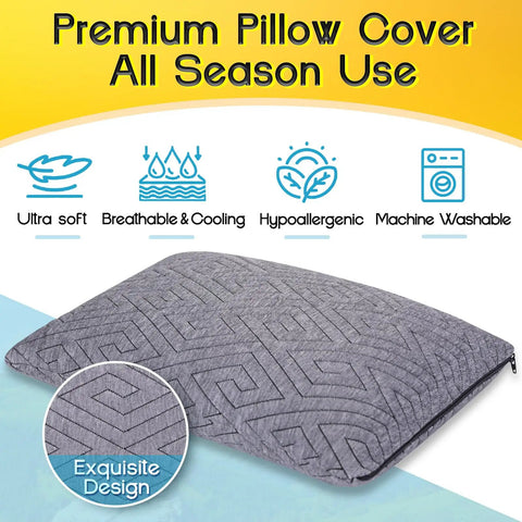 Go To Travel Pillow For Sleeping On The Go Memory Foam Small Pillow With Breathable Cover, hypoallergenic design