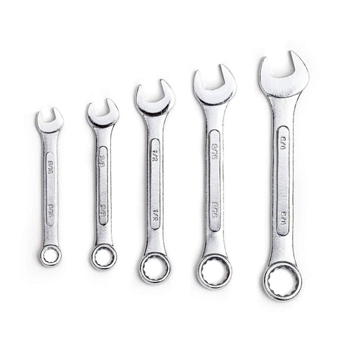 Must Have 148 Piece Automotive And Household Tool Set In Blue Case, various size wrenches close-up