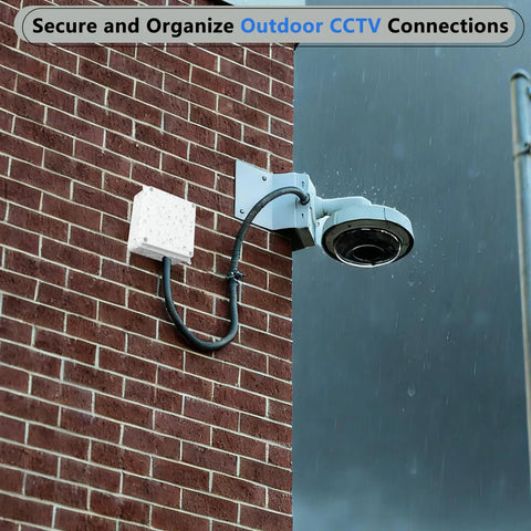IP65 Outdoor Junction Box 200 Pack White ABS Plastic Waterproof Enclosure For DIY Electronics And Sensor Wiring, with outdoor CCTV wiring