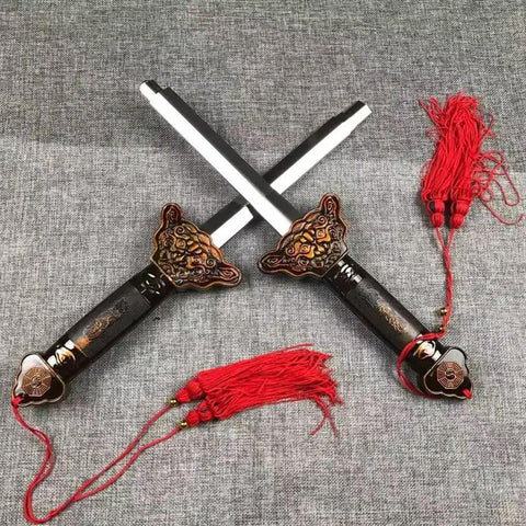 Scalable Tai Chi Training Sword Kit With Storage Pouch And Instructional Videos, 35.4 Inch Extendable Blade, lightweight, decorative tassels