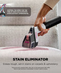 Using EveryMess Ultra Powerful Mess Busting 3 In 1 Wet Vacuum Dry Vacuum And Stain Eliminator With StainForce Technology on couch