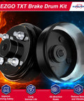 Brake Drum Hub Repair Kit With Shoes And Springs For TXT Golf Carts 1996 Up Electric Models Includes Drum Hubs Shoes And Springs