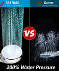 Comparison of High Pressure Shower Head With Handheld Sprayer And Hose Holder, Filtration Bead Stone System vs ordinary shower head