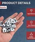 Bulletproof Heavy Duty Hammer Nuts Sliding T Fasteners For 3030 Aluminum Extrusion in hand, zinc plated, size for M4 thread locks.