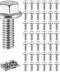 Built Tough 50 Piece Pack Of 5 16 18 By 3 4 Inch 304 Stainless Steel Flanged Bolts in a display with storage case