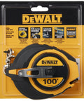 Pro Grade 100 Foot Tape Measure With Self Lock Tough As Nails Chrome Finish And Rubber Grip Five To One Gear Ratio For Fast Rewind
