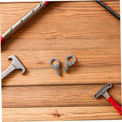 Heavy Duty M6x20 Stainless Steel Eye Bolts Eyebolt With Heavy Threads For Deep Structures And Thick Materials Flexible Concrete Hook Eye With Ring Holes Built To Last Industrial Grade Eyebolt Hardware For Hoisting And Rigging on wood