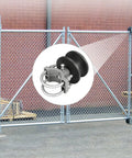 4 Pack Sliding Gate Rollers With Protective Wheel Covers, Nylon Cantilever Rollers for chain link fence parts
