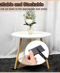 Plastic Shims for Leveling 8 Piece Set Black Wedges Non Slip for Tables Dresser Legs and More Furniture 120 By 50 By 8 Millimeters Durable PP Plastic shown under table leg.