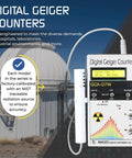 Digital Pro-Grade Geiger Detector With External Wand Probe ANSI N323A Certification Ready 0.001 mR Per Hour Resolution 1000 mR