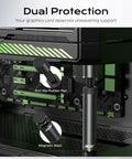 GPU Sag Bracket With Magnetic Base And Non-Slip Stand For Graphics Cards shown installed in PC, supporting card.