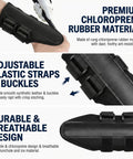 Close-up of wrist stabilizer from Two In One Golf Swing Training Kit with chloroprene rubber and adjustable straps