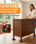 Heavy Duty Furniture Sliders Reusable Plastic Floor Protectors For Carpet Hardwood Chair Leg Glides Move Heavy Loads Like A Breeze One Person Job Save Your Back Protect Floors From Scratches Easy Install Zero Friction under furniture legs on hardwood floors.