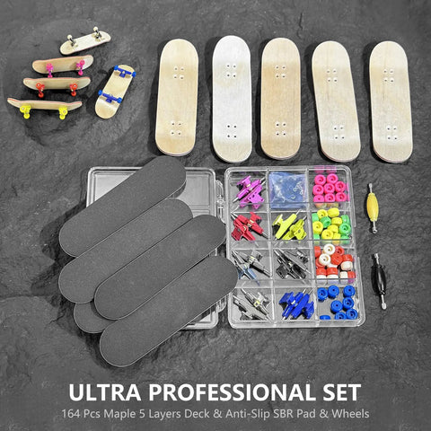 Dope Wooden Fingerboard Deck Kit With Pro Foam Tape And Multicolor Wheels The Classic 30mm X 100mm Pre Drilled Holes DIY Set