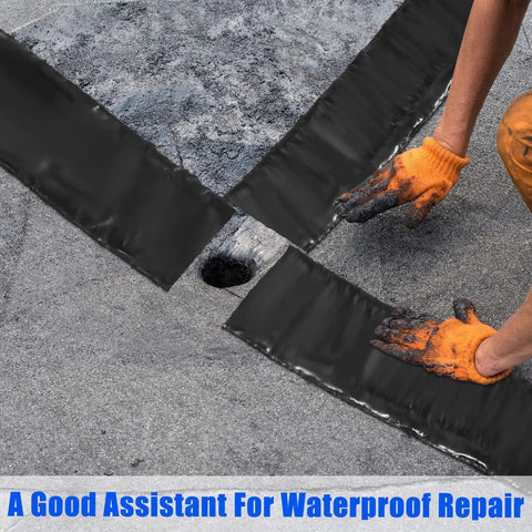Two Rolls Of 4 Inch Asphalt Crack Filler Tape For A Quick Easy Driveway Repair And Crack Sealing On Asphalt Surfaces