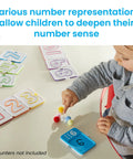 Child using Sensory Number Trays for Kids Count Trace and Learn Numbers to Ten with Texture Paths and Fine Motor Activities