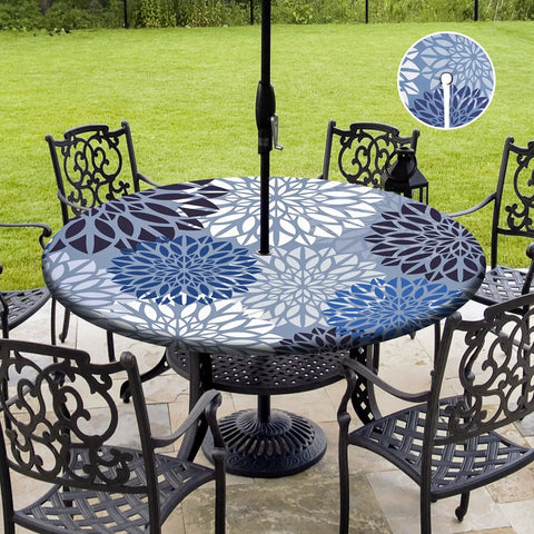 Outdoor Picnic Fitted Tablecloth Waterproof ✓
