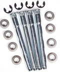 Door Hinge Pin And Bushing Repair Kit For 1994 To 2004 Chevy S10 S15 Blazer GMC Sonoma Jimmy Oldsmobile Bravada - pins, bushings, clips