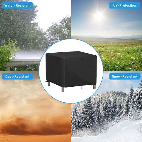 Outdoor Square Table Cover 44 Inch Waterproof Heavy Duty Patio Table Protector For 44x44x28 Inch Tables in all-weather conditions
